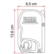 Fiamma F45 S Winch Awning Wind Out 450 Polar White Royal Blue Fabric 06280G01Q Fiamma - Dynamic Drive