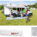 Fiamma F45S 375 Awning Polar White Case Royal Grey Fabric Motorhome Caravan Fiamma - Dynamic Drive