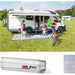 Fiamma F45S 375cm Awning Titanium Case Royal Blue Fabric Motorhome Caravan Fiamma - Dynamic Drive