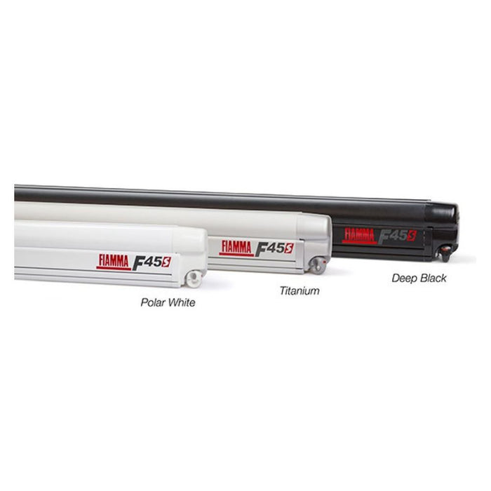 Fiamma F45S 450cm Motorhome Awning Canopy Polar White Cassette Sahara Canopy Fiamma - Dynamic Drive