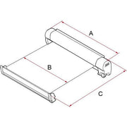 Fiamma F45S Winch Awning Wind Out 450 Titanium Case Royal Grey Fabric 06290G01R Fiamma - Dynamic Drive