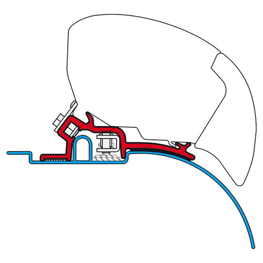 Fiamma F65 F80 Awning Adapter Brackets Kit For Ducato Jumper Boxer H2 Pre 2006 98655-693 Fiamma - Dynamic Drive