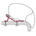 Fiamma F80 F65 Awning Mounting Brackets Kit Standard Motorhome 98655-855 Fiamma - Dynamic Drive