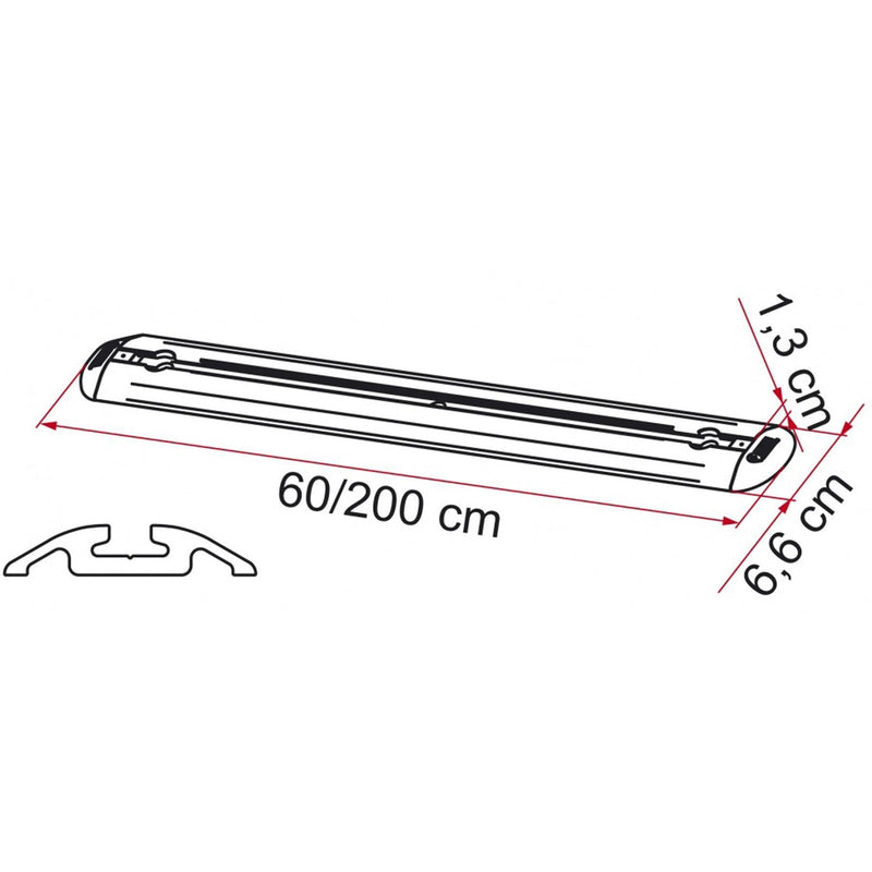 Fiamma Garage Storage Bars Premium 60 Wall Floor Fixings Caravan Motorhome Pair Fiamma - Dynamic Drive