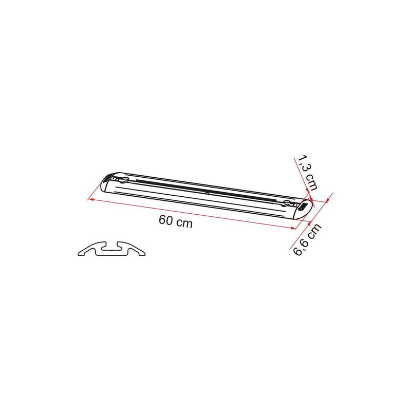 Fiamma Garage Storage Bars Premium 60 Wall Floor Fixings Caravan Motorhome Pair Fiamma - Dynamic Drive