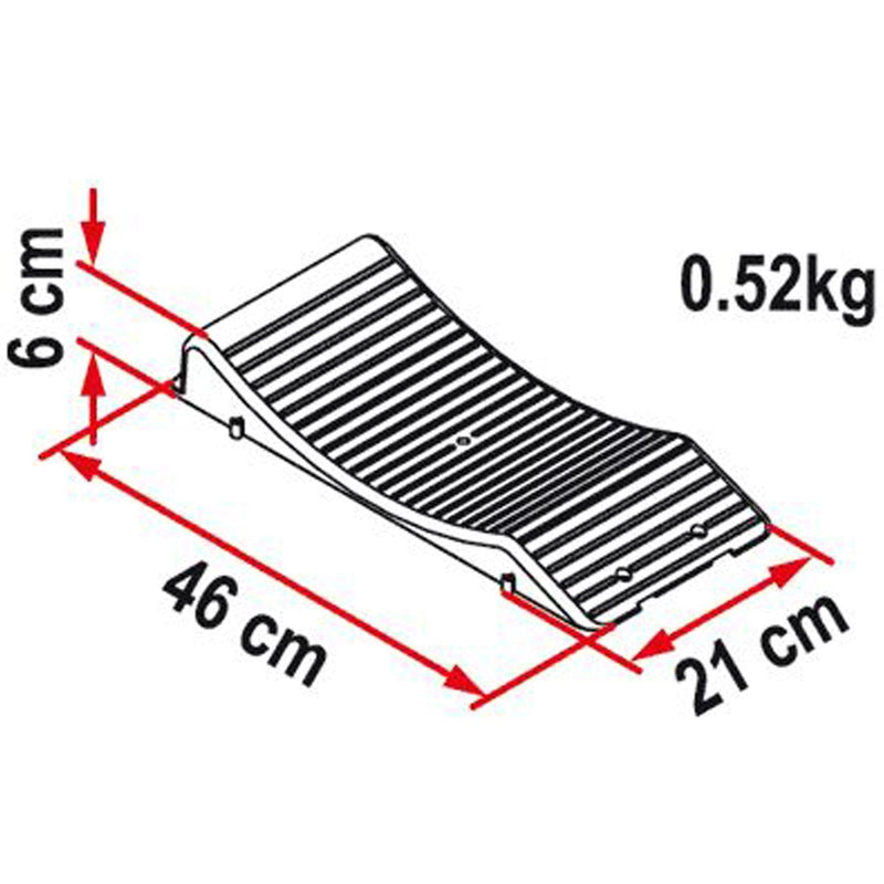 Fiamma Grey Wheel Saver Tyre Stops Flat Spots Caravan Motorhome Campervan Cradle 97901-013 Fiamma - Dynamic Drive