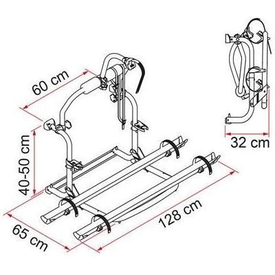 Fiamma Motorhome Carry Bike CL Black Cycle Carrier Fiamma - Dynamic Drive