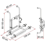 Fiamma Motorhome Carry Bike UL Black 2 Cycle Carrier Fiamma - Dynamic Drive