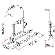 Fiamma Motorhome Carry Bike UL Black 2 Cycle Carrier Fiamma - Dynamic Drive