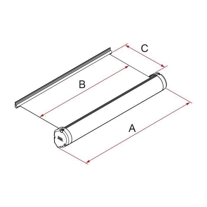 Fiamma Motorhome Slide Out 280 Awning Polar White Case Royal Grey Fabric 06902D01R Fiamma - Dynamic Drive