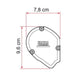 Fiamma Motorhome Slide Out 280 Awning Polar White Case Royal Grey Fabric 06902D01R Fiamma - Dynamic Drive