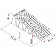 Fiamma Pair Jumbo Ramps With Bag Wheel Leveller Hd 8 Ton Axle Caravan Motorhome 97901-060 Fiamma - Dynamic Drive