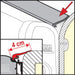 Fiamma Rain Guard 4Cm Wide X 1M, Rubber Rain Seal For Fiamma F45 Awnings 03477-01- Fiamma - Dynamic Drive