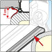 Fiamma Rain Guard Lower Wide X 1M, Rubber Rain Seal For Fiamma F45S Awnings Fiamma - Dynamic Drive