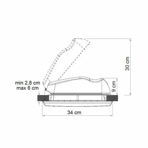 Fiamma Roof Vent 28 F - Crystal 280 x 280mm Skylight Roof Vent Fiamma - Dynamic Drive