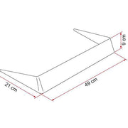 Fiamma Roof Vent Light Spoiler 40 White Motorhome Caravan Campervan 03585-01- Fiamma - Dynamic Drive