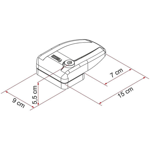 Fiamma Safe Door Frame White Security Lock Caravan Motorhome 08022-01- Fiamma - Dynamic Drive