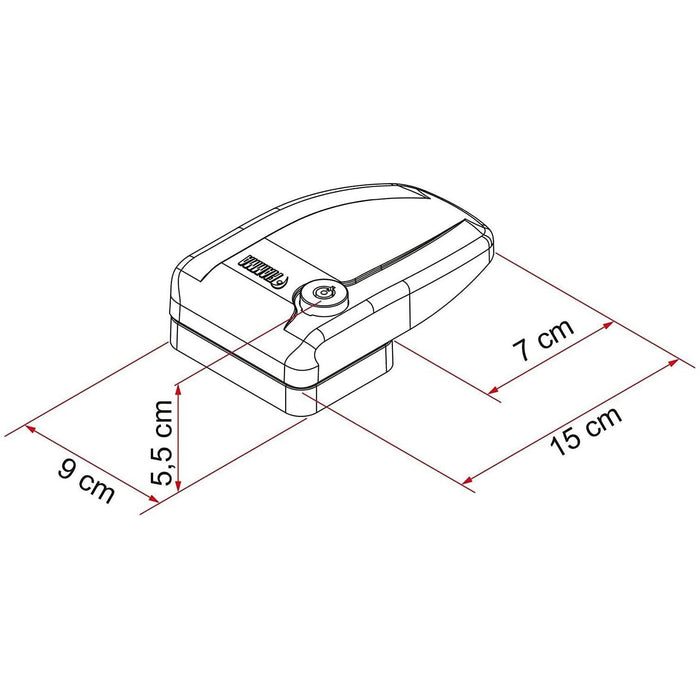 Fiamma Safe Door Frame White Security Lock Caravan Motorhome 08022-01- Fiamma - Dynamic Drive