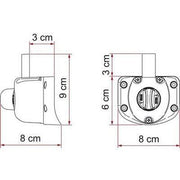 Fiamma Safe Door Guardian For Fiat Ducato After Sept 2009 Security Lock Safety 05388-07- Fiamma - Dynamic Drive