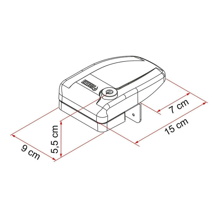 Fiamma Safe Door Security Lock Secure System Motorhome Caravan Grey Fiamma - Dynamic Drive