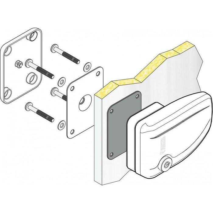 Fiamma Safe Door Security Lock Secure System Motorhome Caravan Grey Fiamma - Dynamic Drive