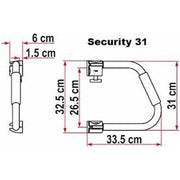 Fiamma Security 31 Door Handle Lockable Secure Caravan Motorhome 03513-01- Fiamma - Dynamic Drive