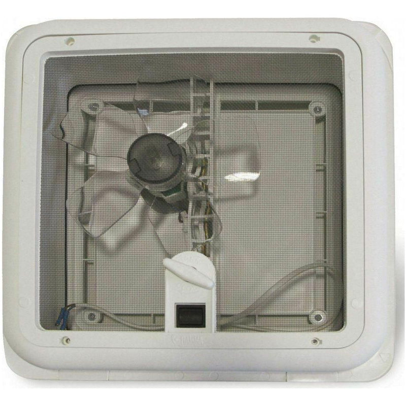 Fiamma Turbo Roof Vent Standard Crystal Motorised Fan 400 x 400 Motorhome Caravan 03624F02D Fiamma - Dynamic Drive