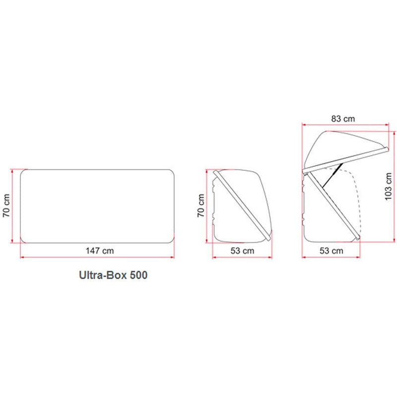 Fiamma Ultra Box 500 Rear Mount Storage Caravan Motorhome Carry Bike 04148-01 Fiamma - Dynamic Drive
