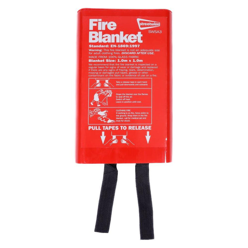 Fire Blanket in Hard Case Streetwize - Dynamic Drive