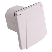 Flush Fitting White Mains Hook Up Inlet Socket Caravan Motorhome Camper New Flap Powerpart - Dynamic Drive