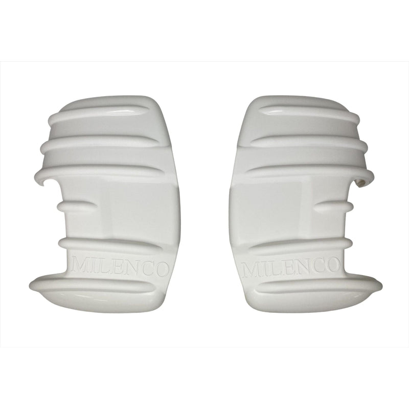 For Ford Transit Mark 8 Mirror Protectors White Pair - Twin Arm Model Only Milenco Milenco - Dynamic Drive