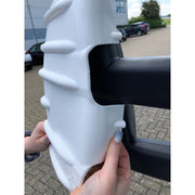 For Ford Transit Mark 8 Mirror Protectors White Pair - Twin Arm Model Only Milenco Milenco - Dynamic Drive