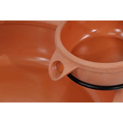 Gardenwize Garden Solar Powered Brown Terracotta Cascade Water Fountain Feature Streetwize - Dynamic Drive