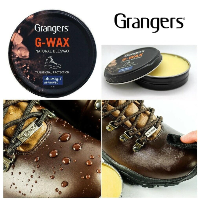 Grangers G Wax Leather Shoe Boot Waterproofer Beeswax Polish Dubbing 80g Proofer Grangers - Dynamic Drive