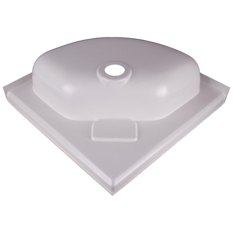 Grove 14" x 14" Bathroom White Plastic Corner Vanity Sink Bowl Grove - Dynamic Drive