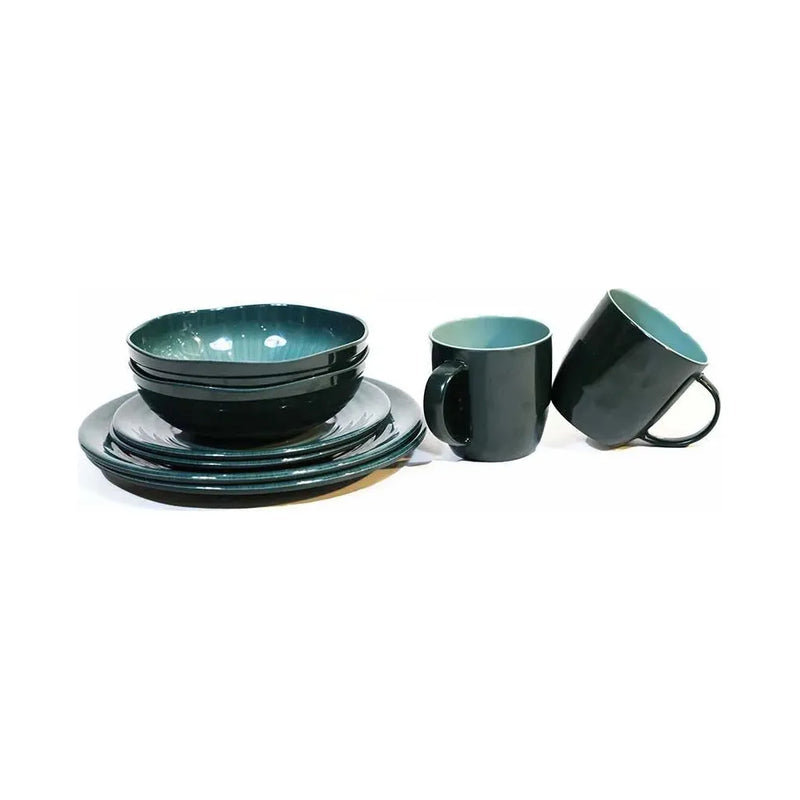 Vango Alfresco Deluxe 8 Piece Dining Set 8 Pcs Forest Green Vango - Dynamic Drive
