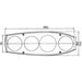 Hella Caraluna II Motorhome Rear Light Left Reverse Round Reflector Hella - Dynamic Drive