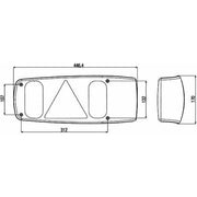Hella Combination Rear Tail Light Lamp 2VP 007 502-037 Left Genuine Hella - Dynamic Drive