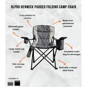 Olpro Henwick Chair Grey & Black Olpro - Dynamic Drive