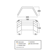 Vango AirBeam Windbreak - 3 Panel - Elements ProShield Shadow Grey Vango - Dynamic Drive