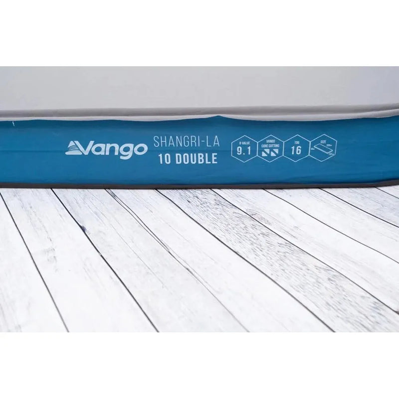 Vango Shangri-La II 10 Double 10 Double Cloud Grey / Sky Blue Self Inflating Sleep Mat Vango - Dynamic Drive