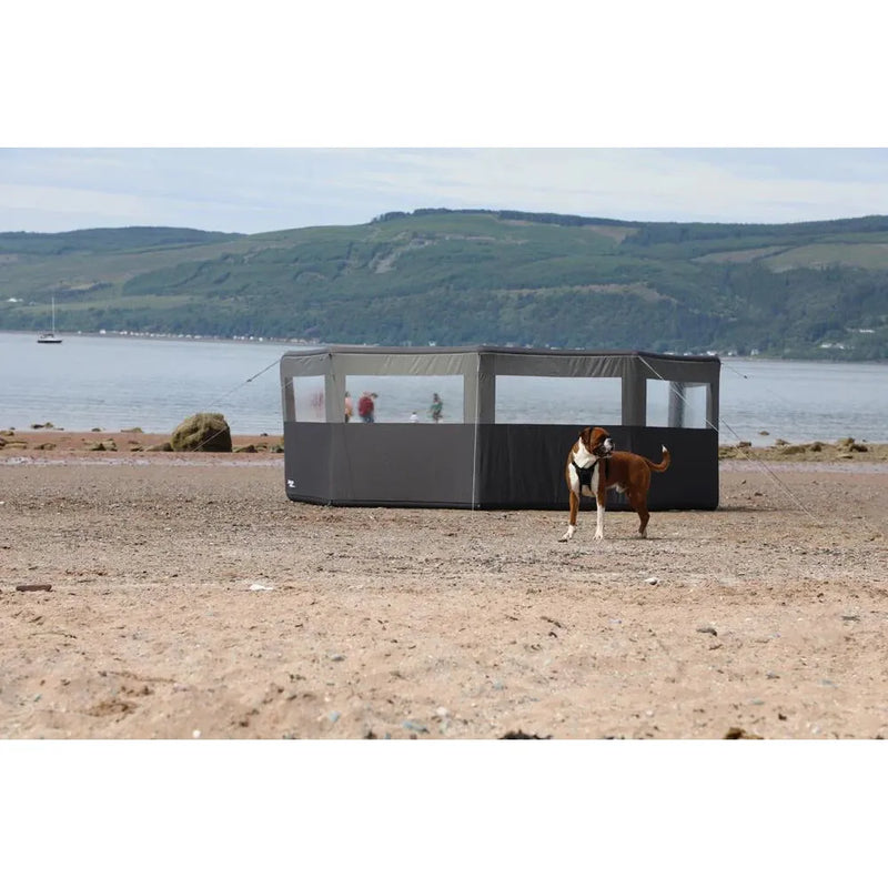 Vango AirBeam Windbreak - 5 Panel - Elements ProShield Shadow Grey Vango - Dynamic Drive