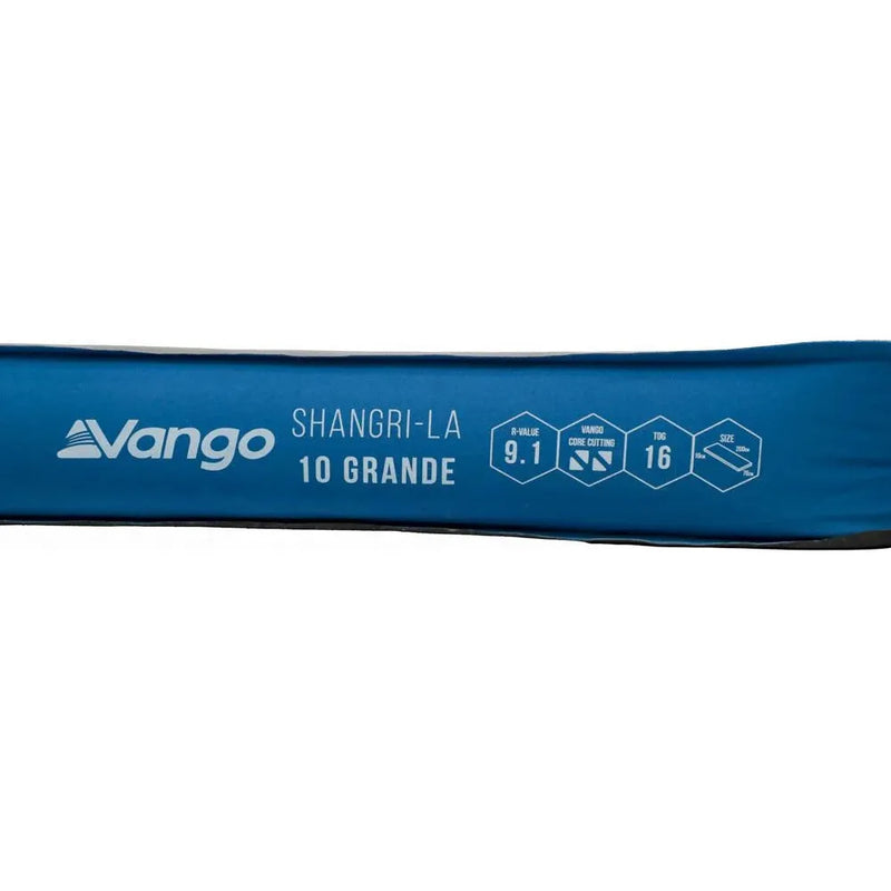 Vango Shangri-La II 10 Grande 10 Grande Cloud Grey / Sky Blue Self Inflating Sleep Mat Vango - Dynamic Drive