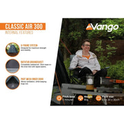 Vango Classic Air 300 Deep Blue 3 Person Tent Vango - Dynamic Drive