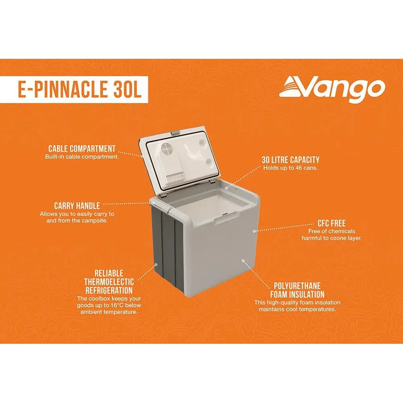 Vango Vango E-Pinnacle 30L Deep Grey Vango - Dynamic Drive