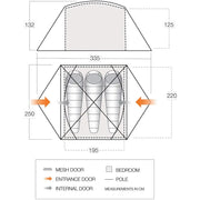 Vango Tryfan 300 Pamir Green 3 Person Tent Vango  - Dynamic Drive