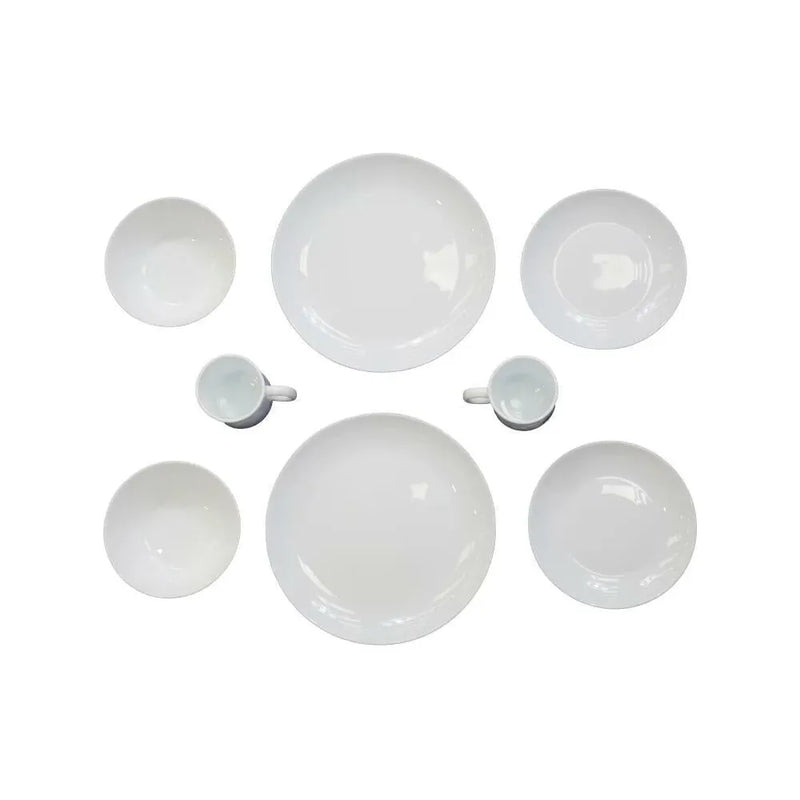 Vango Opal 8 Piece Dining Set 8 Pcs White Vango - Dynamic Drive