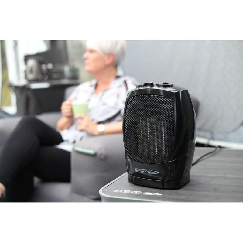 Outdoor Revolution Portable PTC Oscillating Ceramic Heater 750W/1500W Camping Outdoor Revolution - Dynamic Drive