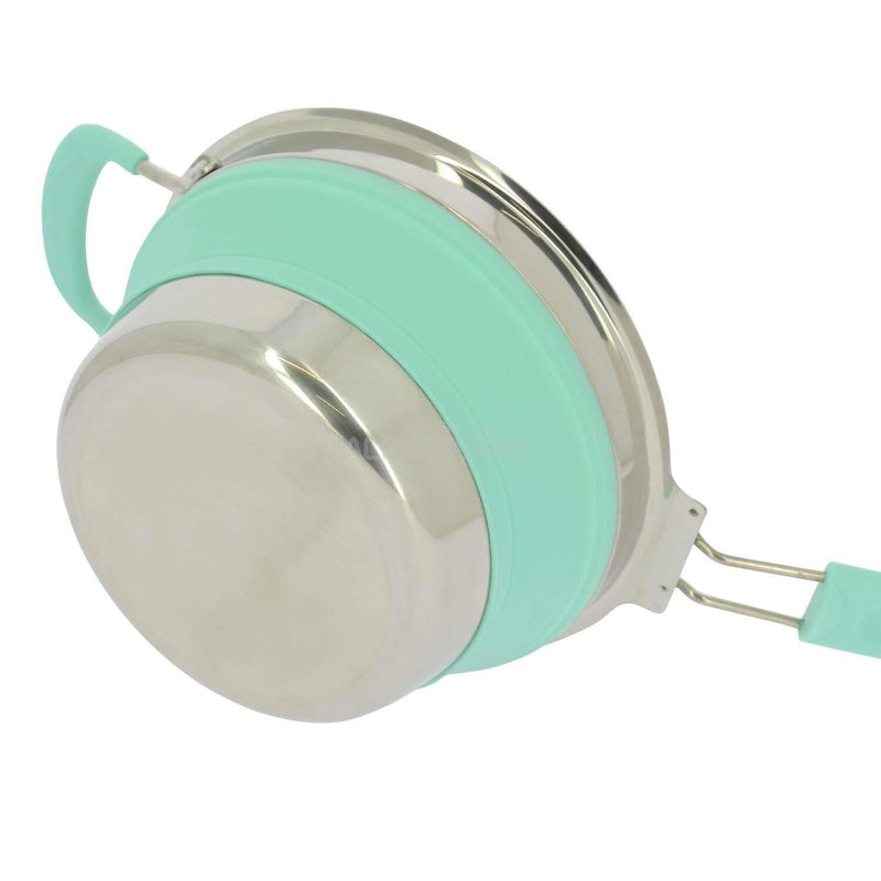 Incasa Collapsible Folding Silicone Large 20cm Pan Casserole with Glass Lid & Handle Incasa - Dynamic Drive