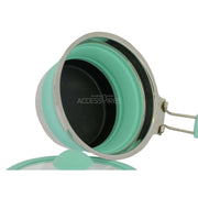Incasa Collapsible Folding Silicone Small 16cm Pan Casserole with Glass Lid & Handle Incasa - Dynamic Drive